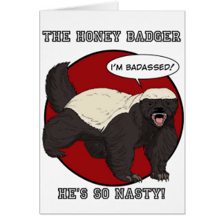 The Badassed Honey Badger Cards