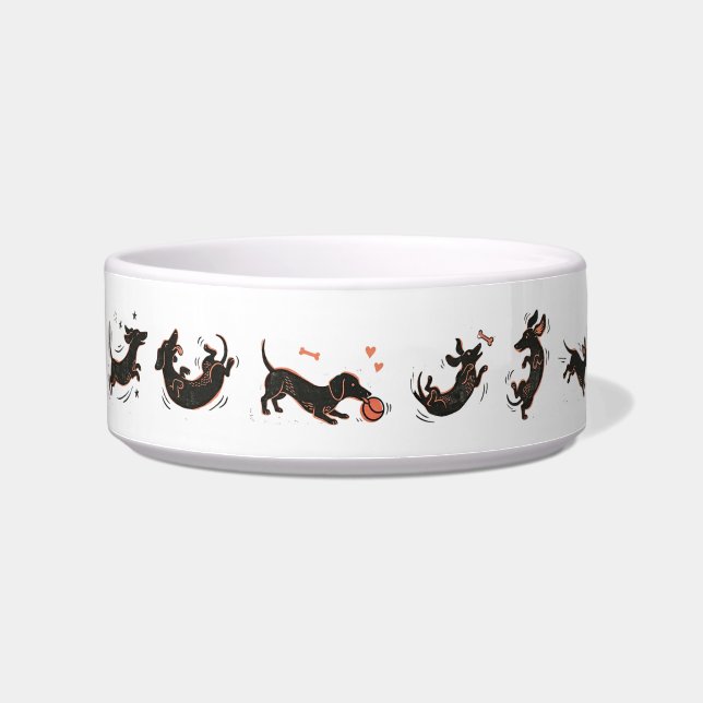 The Badger Hunter’s Canteen: A Dachshund Dining Bowl (Left)
