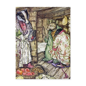 “The Badger’s House” by Arthur Rackham Postcard