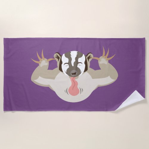 The Badgering Badger_Big Attitude_Keep Away Beach Towel