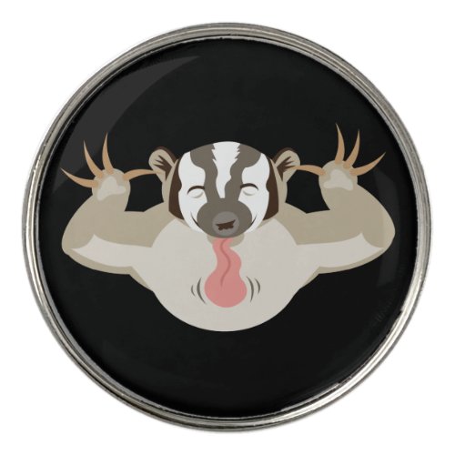 The Badgering Badger_Big Attitude_mark my balls Golf Ball Marker