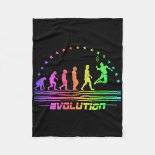 The Badminton Evolutions Retro Shuttle Men's Badmi Fleece Blanket