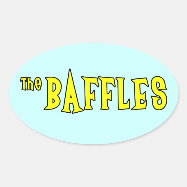 The Baffles Oval Sticker (Front)