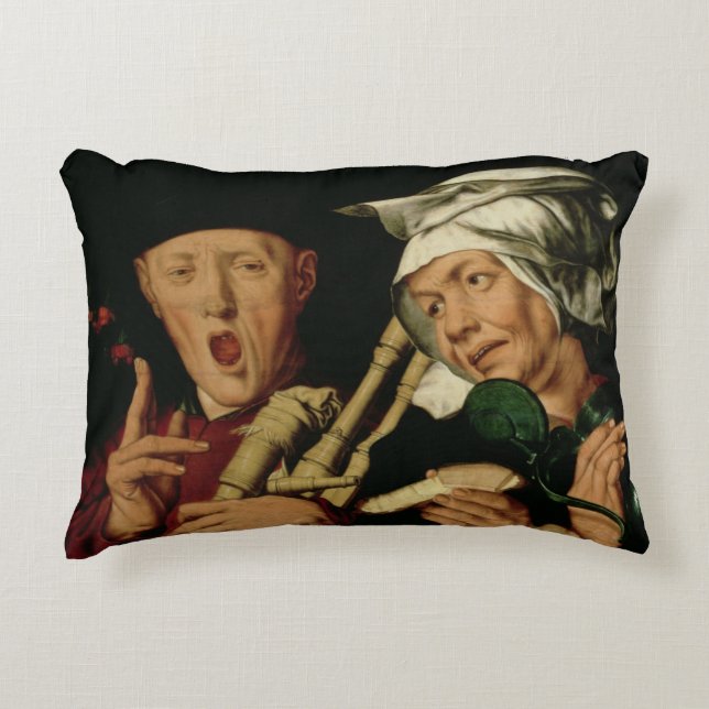 The Bagpiper Decorative Pillow (Front)