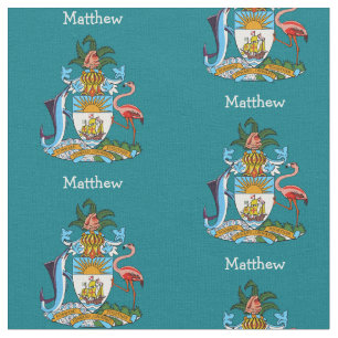 The Bahama Coat Of Arms Emblem Personalized Fabric