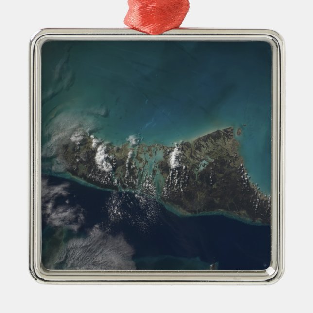The Bahamas' Andros Island Metal Ornament (Front)