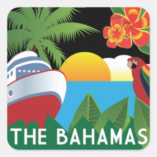 The Bahamas Cruise Square Sticker
