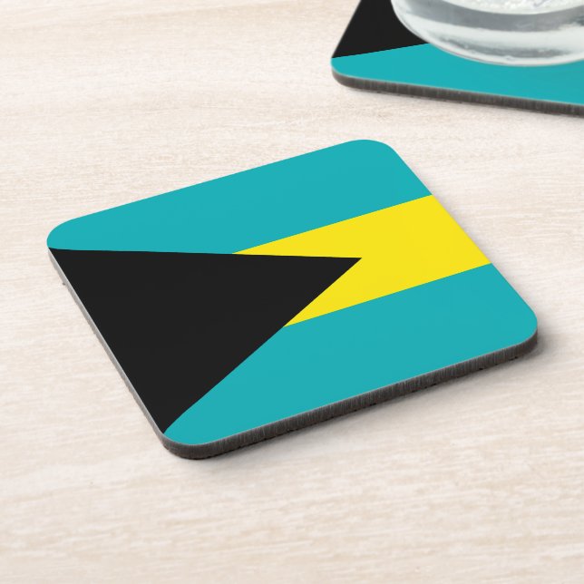 The Bahamas Flag  Beverage Coaster (Left Side)