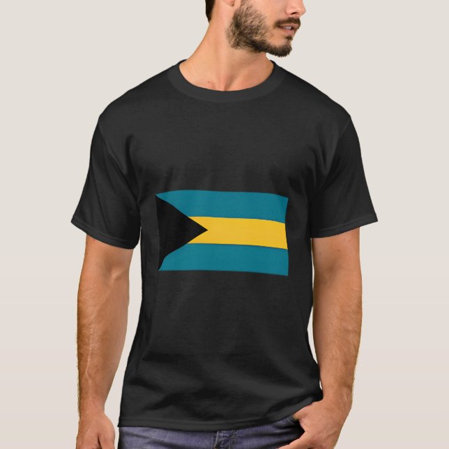 The Bahamas Flag West Indies Archipelago Nassau T-Shirt (Front)