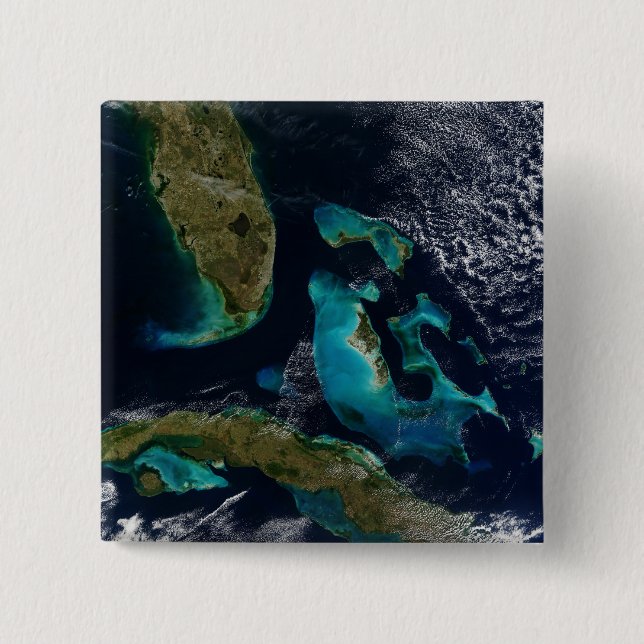 The Bahamas, Florida, and Cuba Button (Front)
