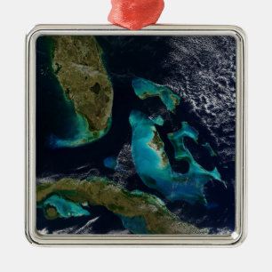 The Bahamas, Florida, and Cuba Metal Ornament