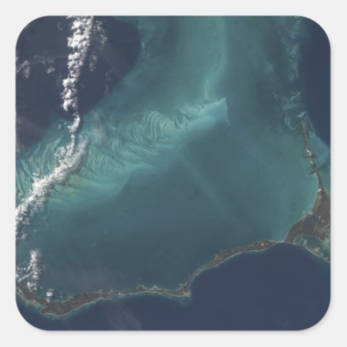 The Bahamas lengthy narrow Eleuthra Island Square Sticker