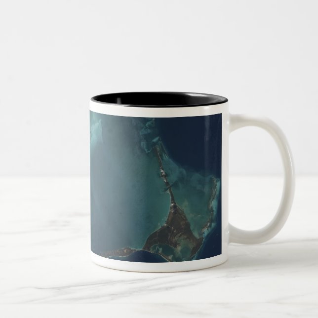 The Bahamas' lengthy narrow Eleuthra Island Two-Tone Coffee Mug (Right)