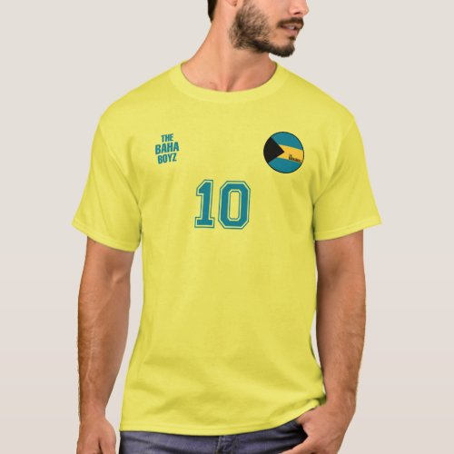 The Bahamas National Football Team Soccer Retro T_Shirt