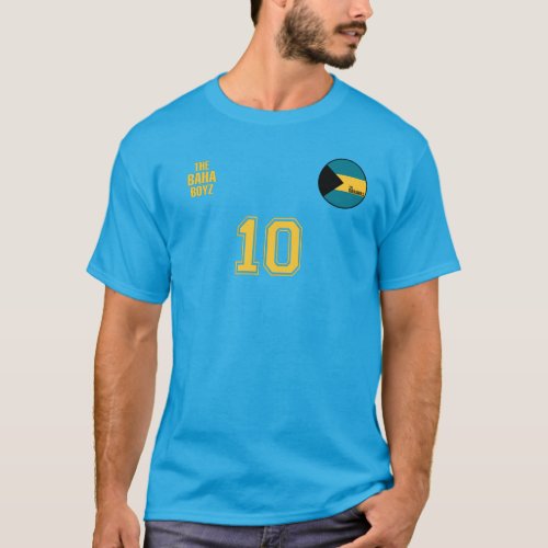The Bahamas National Football Team Soccer Retro T_Shirt