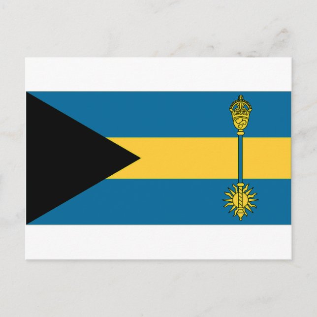 The Bahamas Prime Minister Flag Postcard (Front)