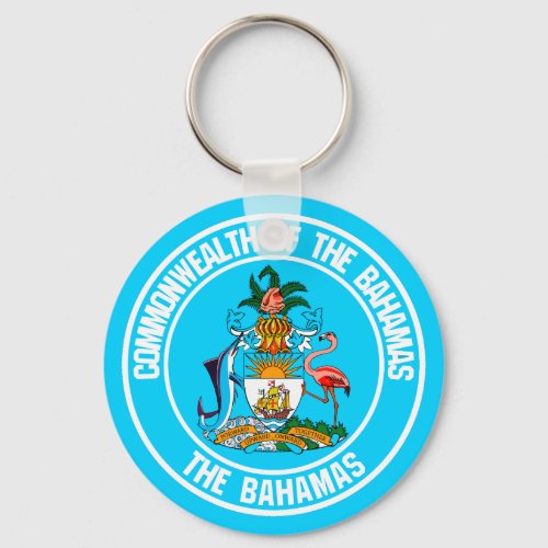 The Bahamas Round Emblem Keychain