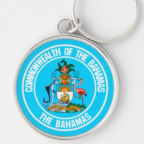 The Bahamas Round Emblem Keychain
