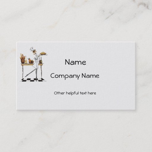 Customizable The Baker Business Card