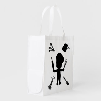 The Baker Juggles His Utensils / Tools Grocery Bag
