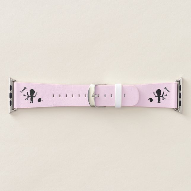 The Baker Juggles His Utensils / Tools Pink Apple Watch Band (Band)