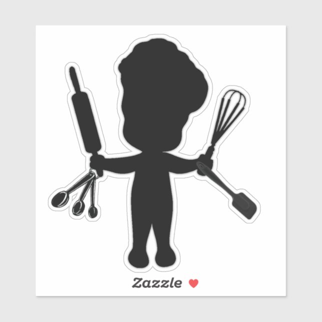 The Baker Juggles His Utensils / Tools Sticker (Sheet)