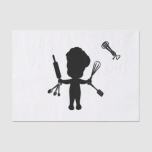 The Baker Juggles His Utensils / Tools Tissue Paper