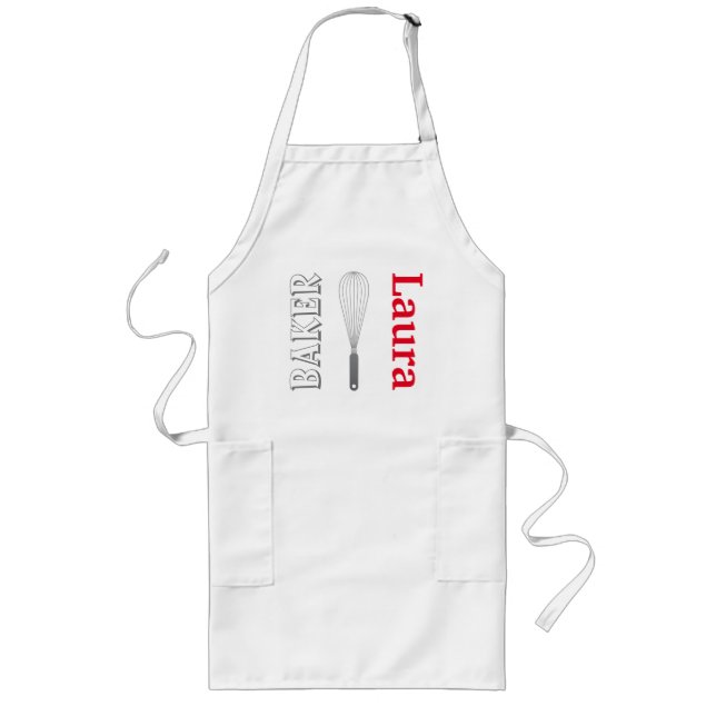 The Baker Personalized Adult Apron (Front)