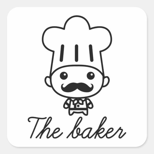The Baker Square Sticker (Front)