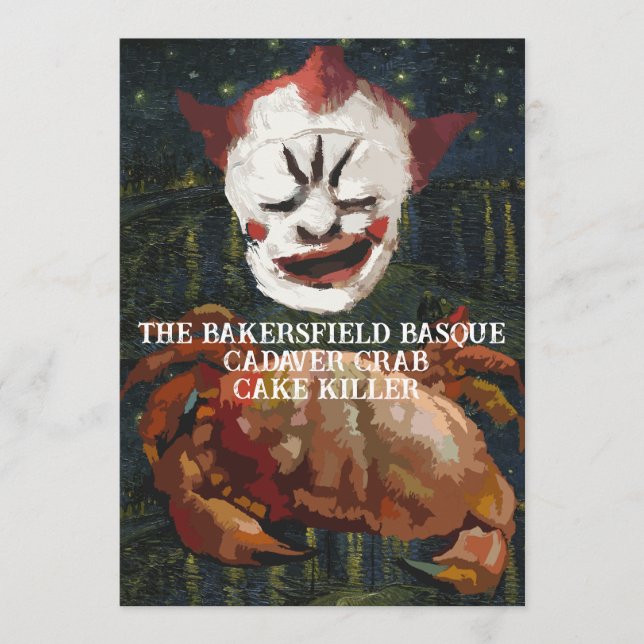 The Bakersfield Basque Crab Cake Killer California Holiday Card (Front)