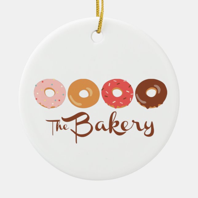 The Bakery Ceramic Ornament (Front)