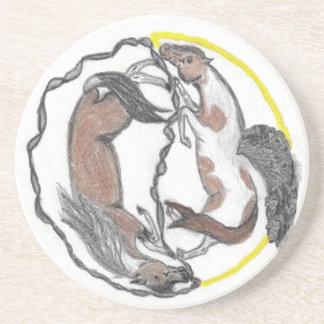 The Balance Of Mother and Daughter Drink Coaster