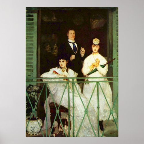 The Balcony Le Balcon by Edouard Manet Poster