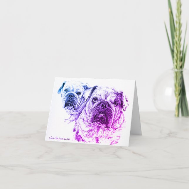 The Bald Divas: Blank Notecards (Front)
