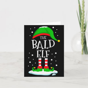 The Bald Elf Christmas Family Matching Xmas Group Card