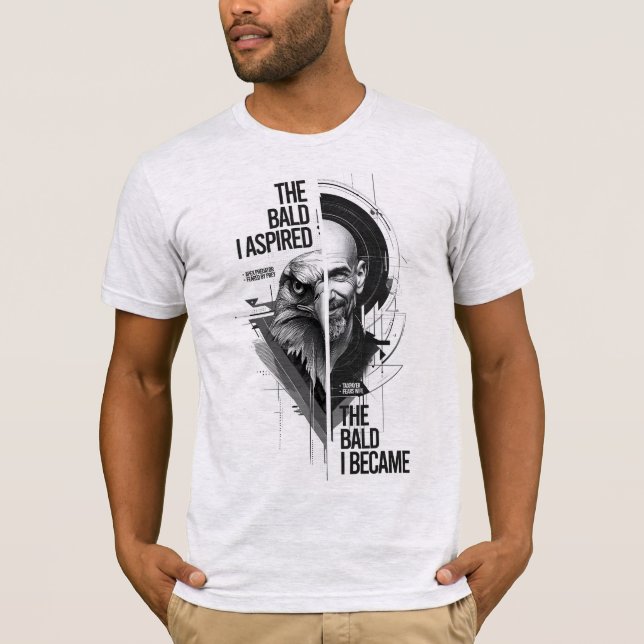 The Bald I Became – Premium Graphic Tee (Front)