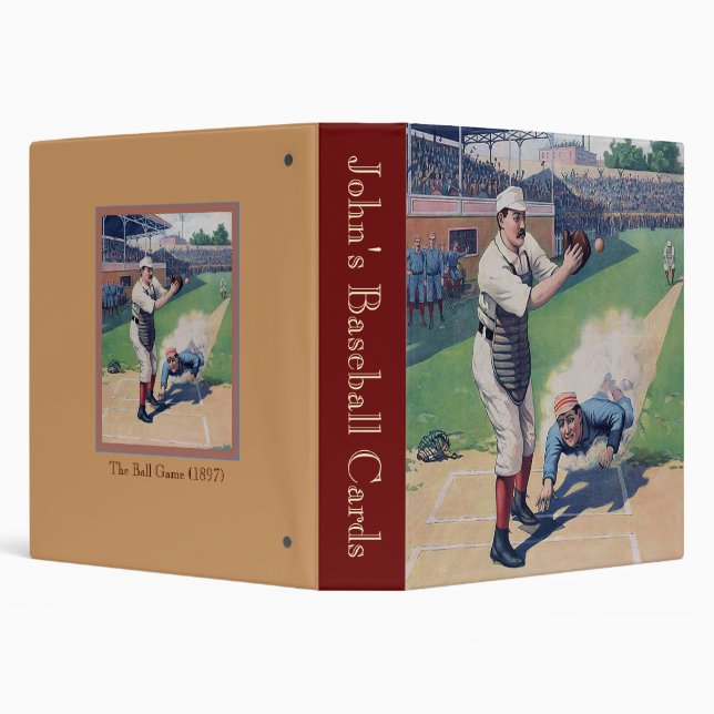 The Ball Game (1897) 3 Ring Binder (Background)