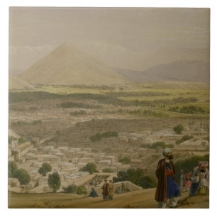The Balla Hissar and City of Caubul, from the Uppe Ceramic Tile