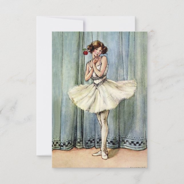 The Ballerina by Florence Anderson Thank You Card (Front)