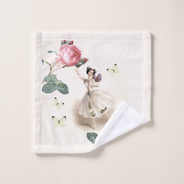 The Ballerina Fairy Bath Towel Set (Wash Cloth)