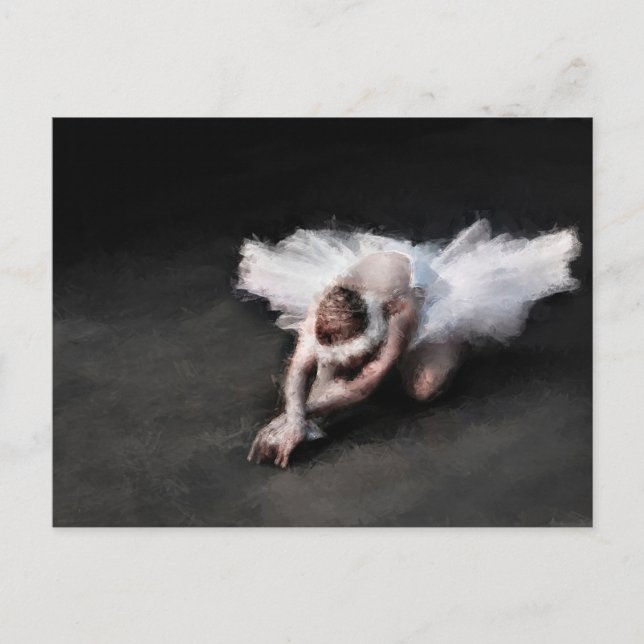 The ballerina painting postcard (Front)