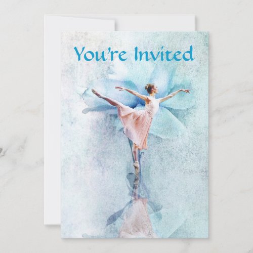 The Ballerina party invitation