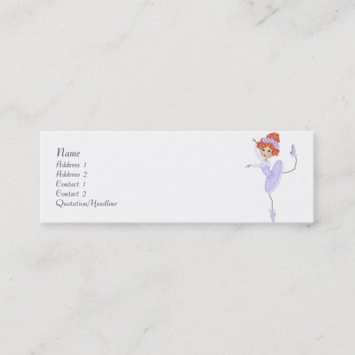 The Ballerina Profile Cards Business Cards