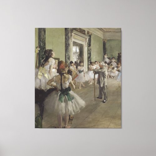 The Ballet Class by Edgar Degas Canvas Print