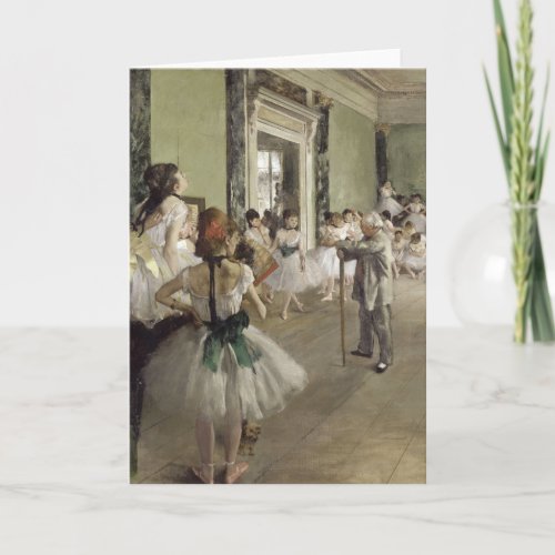 The Ballet Class  Edgar Degas Card