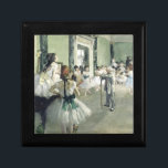 The Ballet Class  Edgar Degas     Gift Box<br><div class="desc">The Ballet Class  1871 - 1874.  Edgar Degas. Cute group portrait. Ballerinas in white dresses stand at the ticket office and listen to their dance teacher. The old man leans on a cane. Reproduction of famous works of art  images in the public domain.</div>