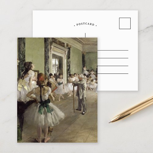 The Ballet Class  Edgar Degas Postcard