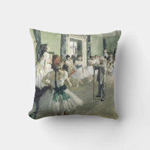 The Ballet Class  Edgar Degas      Throw Pillow