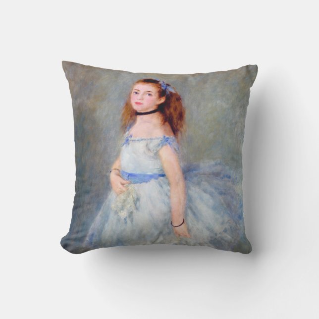 The Ballet Dancer, Renoir Throw Pillow (Front)