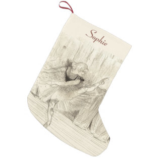 The Ballet Dancer, Toulouse-lautrec Christmas Small Christmas Stocking at Zazzle